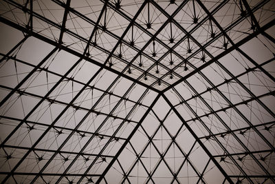 Low angle view of metal structure