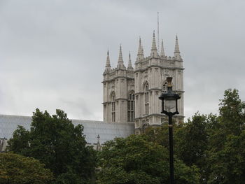 Low angle view of building against sky