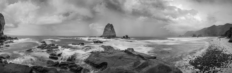 Panoramic view of sea against sky