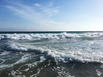 Scenic view of sea against sky