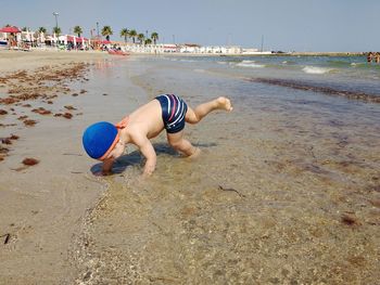 Boy on beach