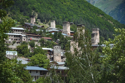 High angle view of townscape