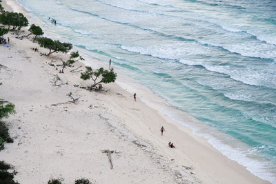 Beautiful view of cristo rei backside beach or known as dolok oan beach in dili, timor leste. 