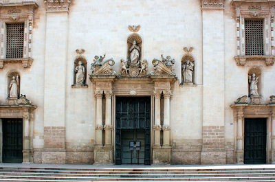 Facade of historic building