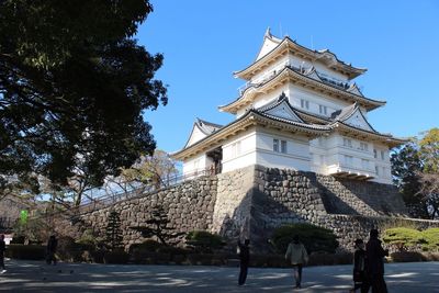 Low angle view of historical building