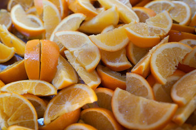 Full frame shot of orange slices