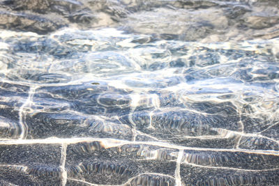 Full frame shot of water in swimming pool