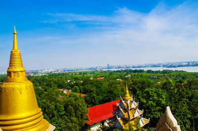 Built structure against blue sky
