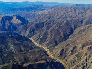 Canyon in potosi, bolivia 