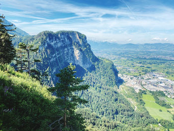 Panoramic view of landscape against sky