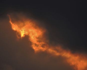 Low angle view of sky at night