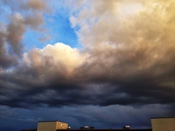 Low angle view of cloudy sky