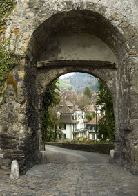 Entrance of historic building