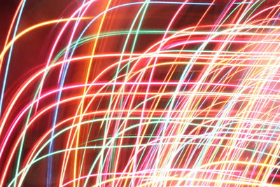 Full frame shot of colorful light painting