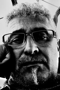 Close-up portrait of man