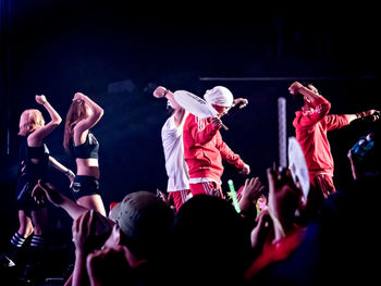 People at music concert