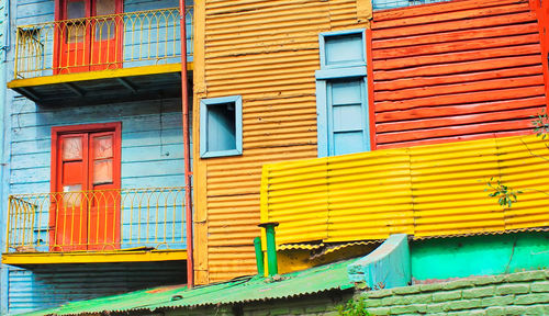 Multi colored residential building