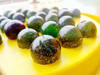 Close-up of fruits on table