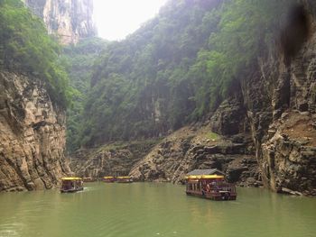 Scenic view of lake against mountain