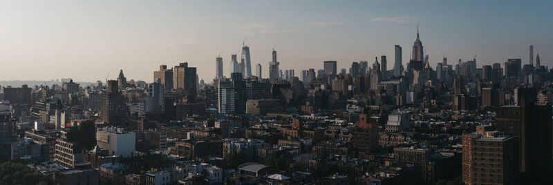 Aerial view of buildings in city