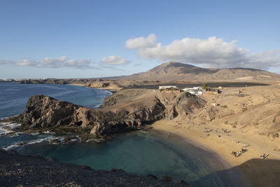 Scenis view at papagayo beach and el chiringuito