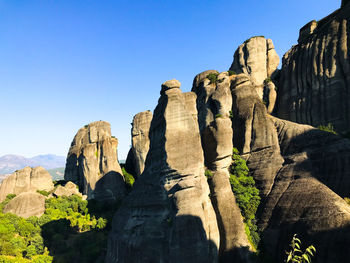 Rock formations on mountain