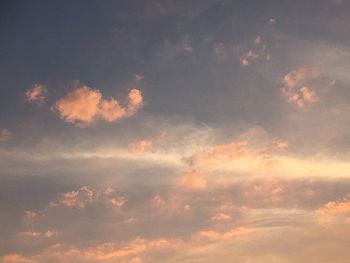 Low angle view of cloudy sky