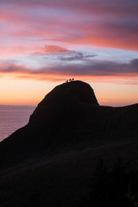 Scenic view of dramatic sky during sunset