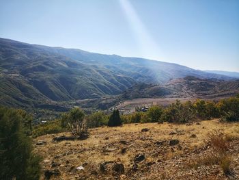 Scenic view of landscape against sky