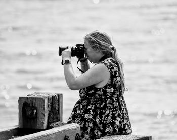The unofficial photographer at work at deal kent 