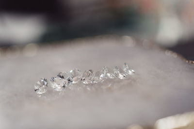 Macro shot of ice cream