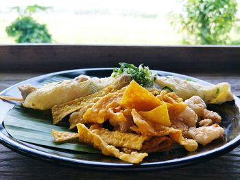 Close-up of food in plate