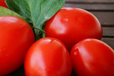 Close-up of red tomatoes