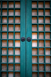 Full frame shot of wooden door