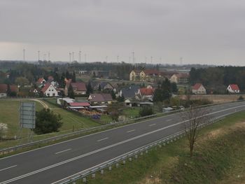 High angle view of cityscape