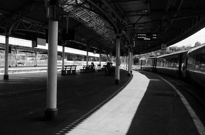 Railroad station platform