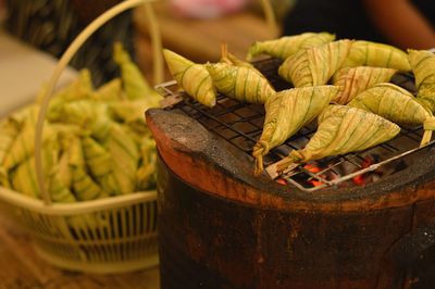 Close-up of vegetables for sale in market