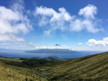 Scenic view of landscape against sky