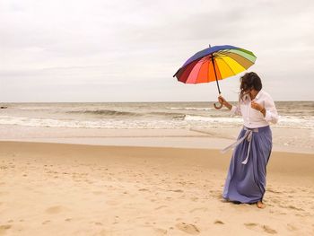 Tourists enjoying at beach