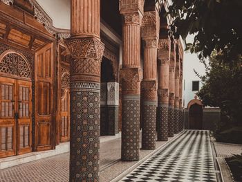 Low angle view of historic building