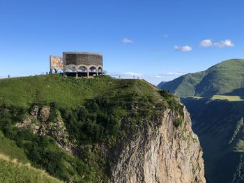 Scenic view of mountain against sky