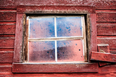 Full frame shot of window