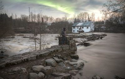 Reflection of clouds in water