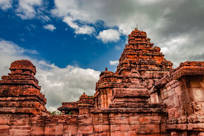 Pattadakal temple complex group of monuments breathtaking stone art with dramatic sky