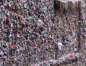 Full frame shot of gum wall