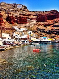 Boats in sea