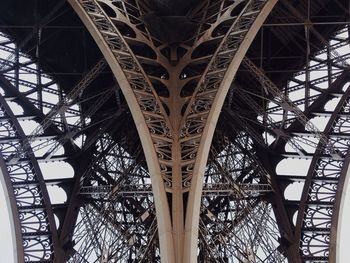 Low angle view of eiffel tower