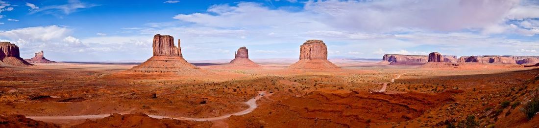 Panoramic view of landscape against sky