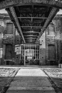 Interior of abandoned building