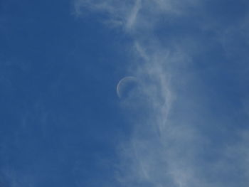 Low angle view of moon